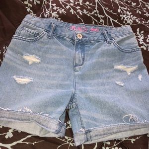 Big kids size 12 denim shorts